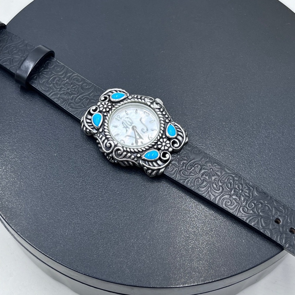 Carolyn Pollack American West
925 Sterling Blue Turquoise Sleeping Beauty Watch